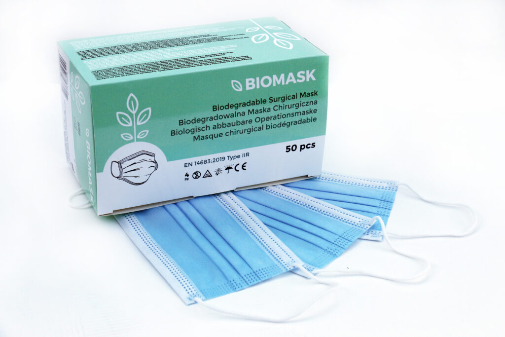 Biodegradable surgical mask